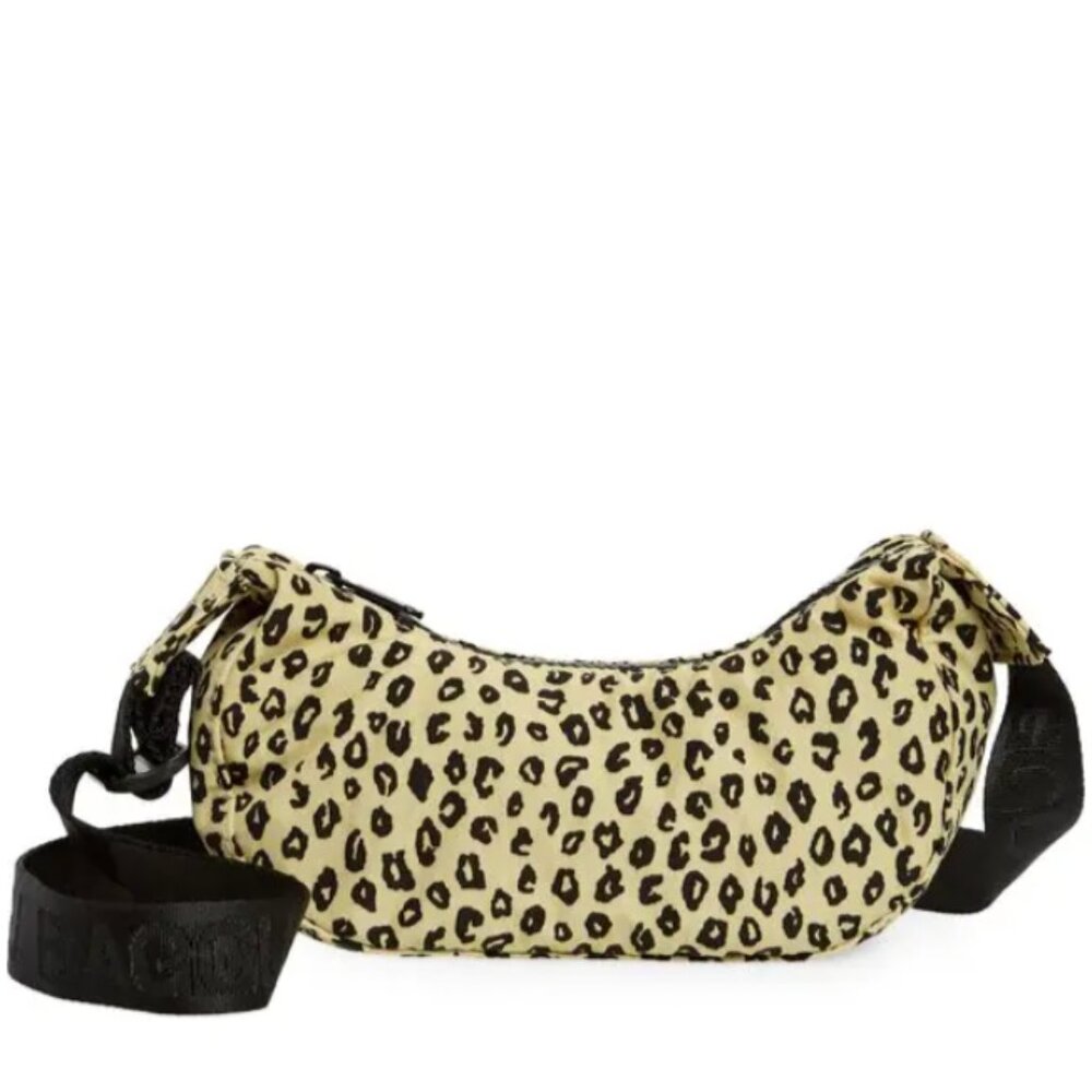RARE~LIKE NEW~ BAGGU~ HONEY LEOPARD~ MINI CRESCENT